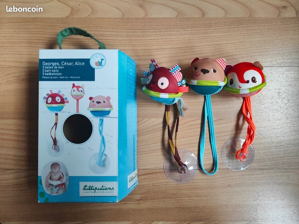 3 balles de bain