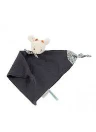 Doudou mouton gris après la pluie