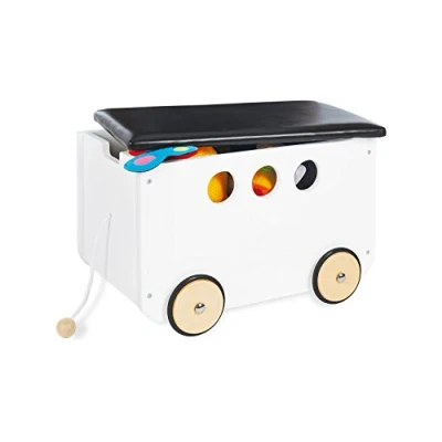 Coffre à jouets sur roulettes Jim