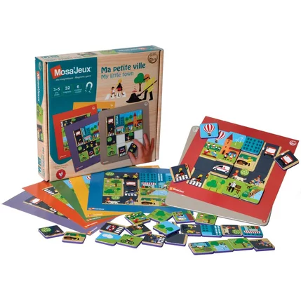 Jeu magnétique - Ma petite ville Mosa'jeux