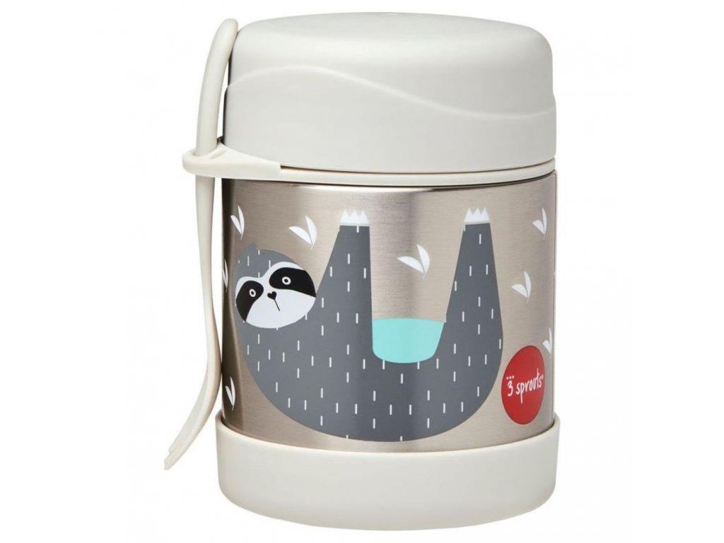 Boîte alimentaire isotherme et fourchette Paresseux