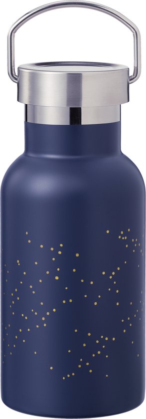 Gourde thermos 350ml indigo dots