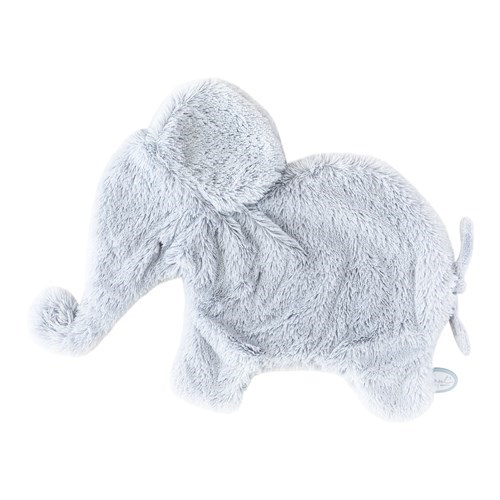 Oscar doudou éléphant plat 42 cm bleu