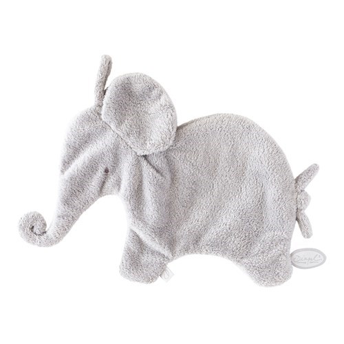Oscar Tuttie doudou éléphant attache tétine 27 gris clair