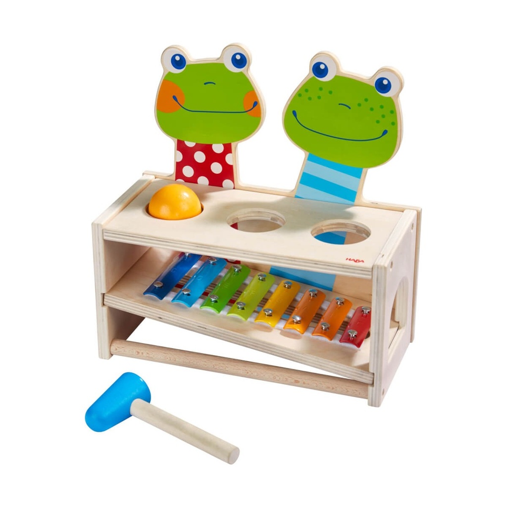 Banc à marteler musical Concert de Grenouilles