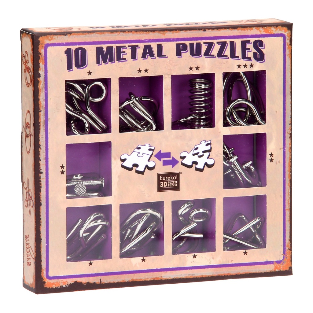 10 puzzle metal rose