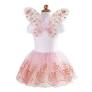 Jupe et ailes or et rose 4-6 ans