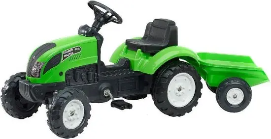 Tracteur vert Falk + remorque