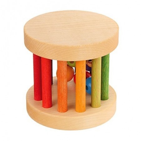 Grimm's - Mini hochet roullant multicolore