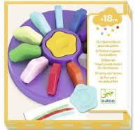 12 crayons fleurs