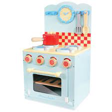 Cuisinière et four bleu