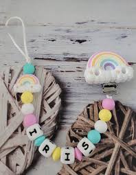 Attache-tétine Arc-en-ciel