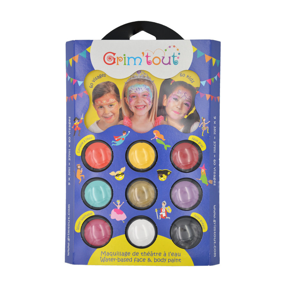 Maquillage - Grimage 9 couleurs Princesses