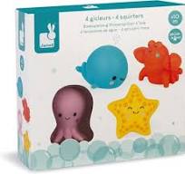 4 gicleurs de bain - Les animaux de la mer