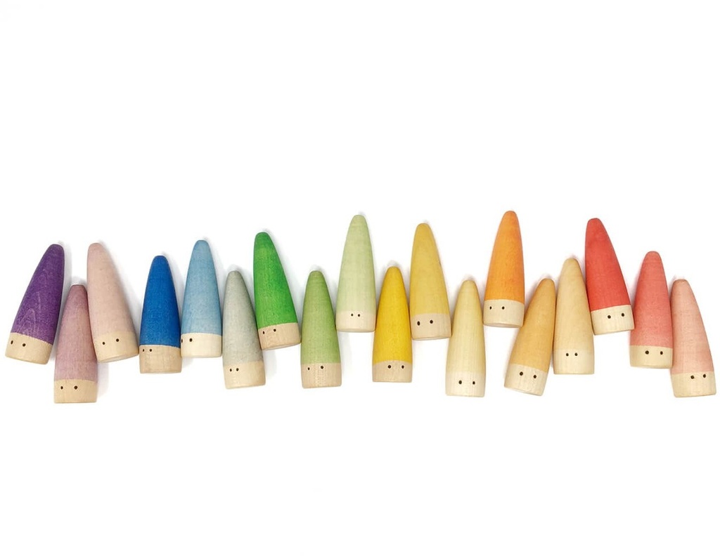 Grapat - 18 Bonhommes en bois