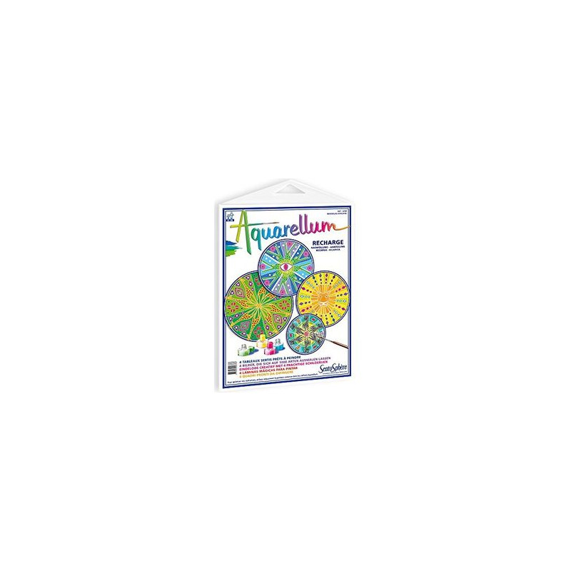 Aquarellum recharge mandalas africain