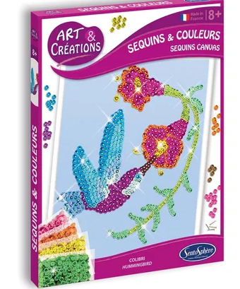 Sequins & couleurs - Colibri