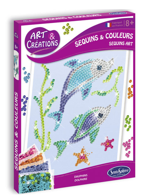 Sequins & couleurs - Dauphins