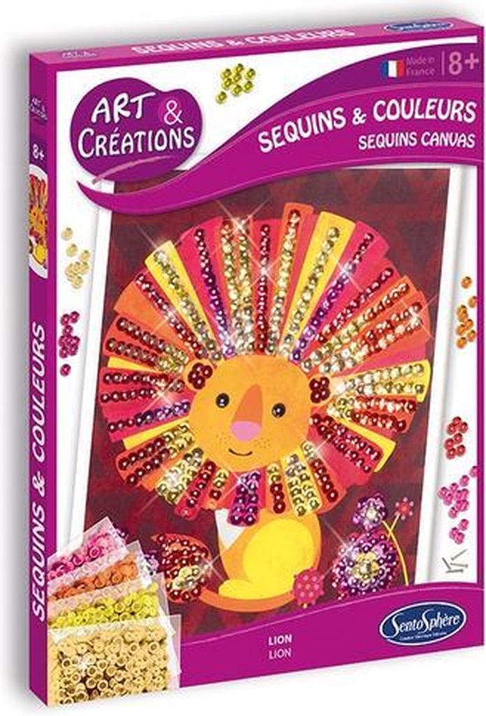 Sequins & couleurs - Lion