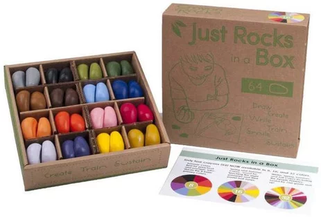 Rocks boîte 64 crayons 16couleurs