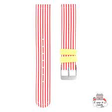 Bracelet pour montre Twistiti - Red Sailor ( Lignes rouges) PLUS COMMERCIALISE