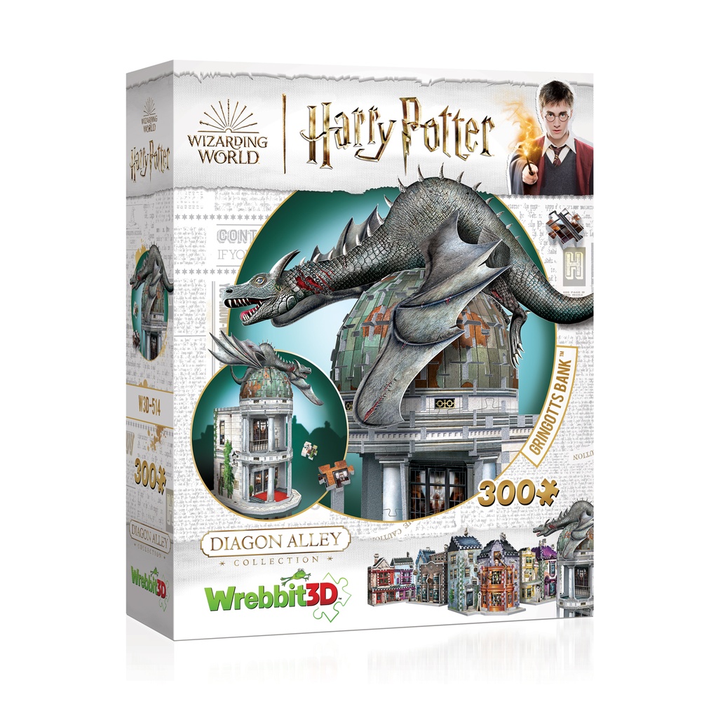 Puzzle 3D Harry Potter - La banque de Gringotts  300 pcs