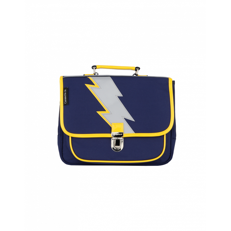 Petit Cartable Éclair Marine
