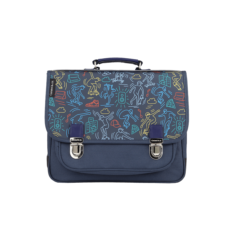 Cartable moyen - Skatepark multicolore