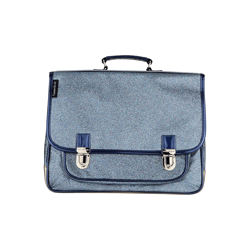 Grand Cartable - Paillettes Marine