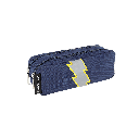 Trousse double éclair marine