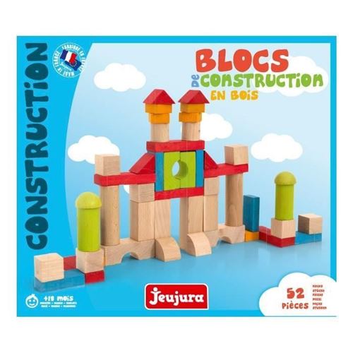 Blocs de construction bois 52pcs