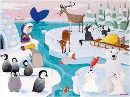 Puzzle tactile la banquise