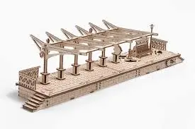 Maquette railway platform = gare