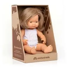 Miniland - Poupée Européenne fille 38 cm Albane