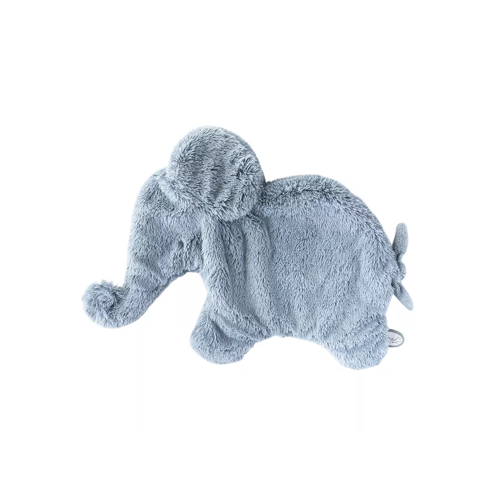 doudou Elephant Oscar plat 42cm bleu