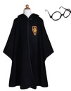 Manteau de magicien avec lunettes Harry Potter 5-6 ans - Noire