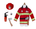 Déguisement - Set de pompier avec accessoires, taille 3-4