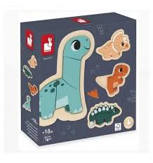 4 puzzle évolutifs dino