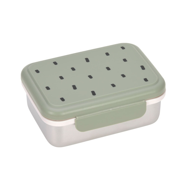 Lunch box inox Happy Prints - Olive clair
