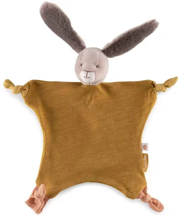 Trois petits lapins - Doudou lapin ocre