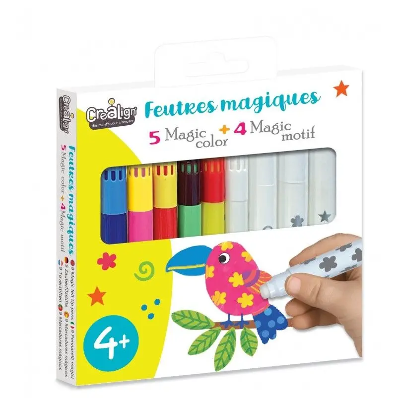 Feutres magiques 5 magic color + 4 magic motif CL184
