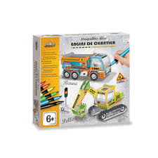 Maquette déco engins de chantier