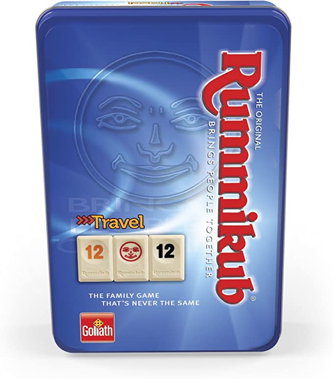 Rummikub Compact Voyage – Jeu Original Nomade Rouge Pour Famille Et Enfants Dès 6 Ans