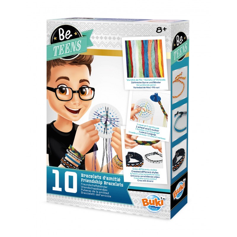 Buki - 10 Bracelets d'Amitiés Garçons