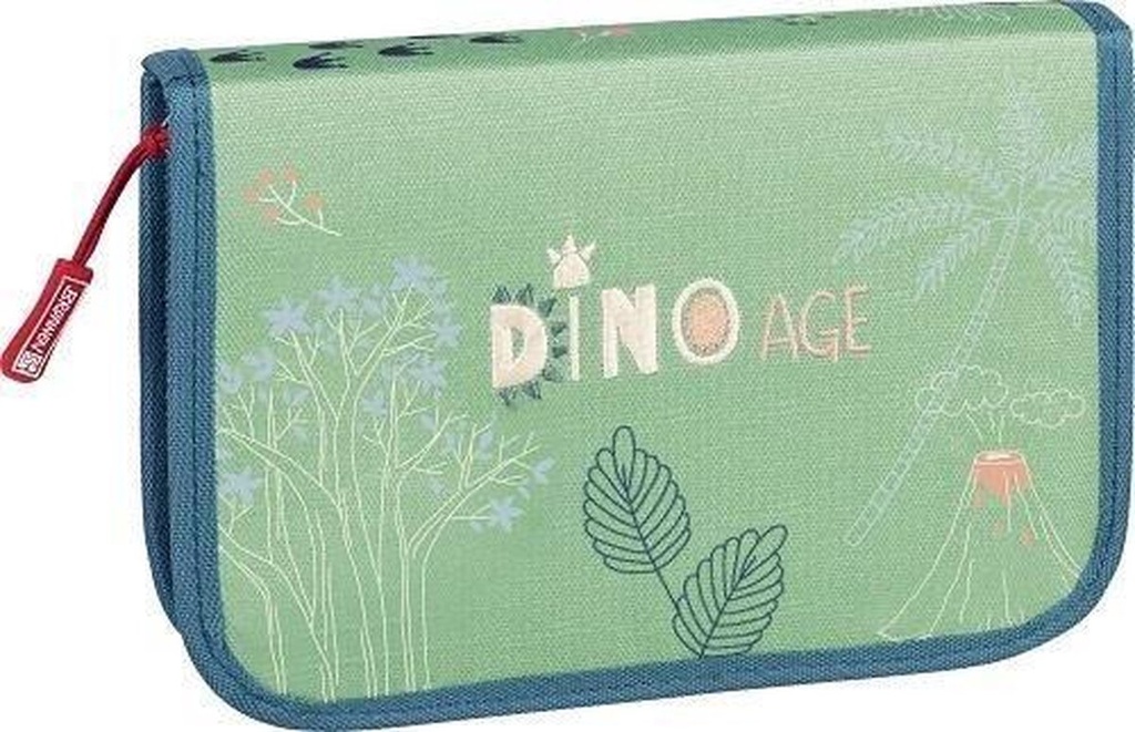 Trousse deux rabats - Dinosaure