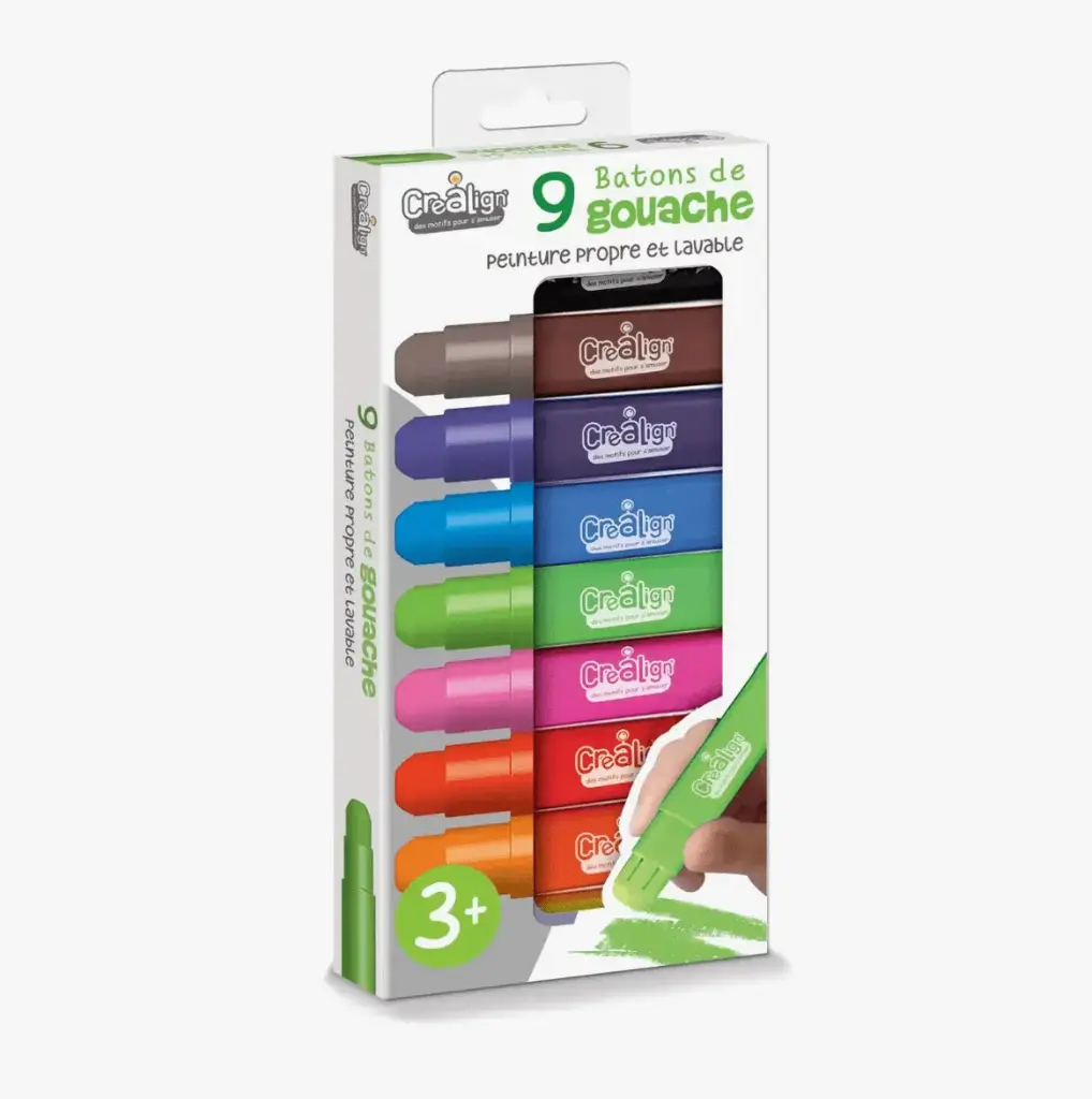 Batons de gouache 9 pcs