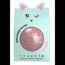 Boule de bain inuwet pailletée rose Lilas