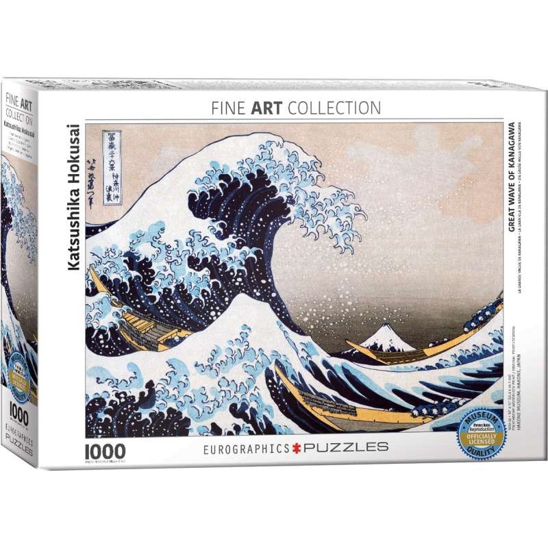 Puzzle Eurographics 1000pcs Hokusai La Vague