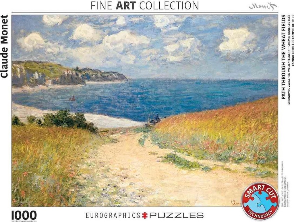 Puzzle Eurographics 1000pcs Monet Chemin dans les Blés