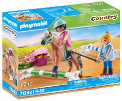Playmobil Cavalière et cheval avec monitrice